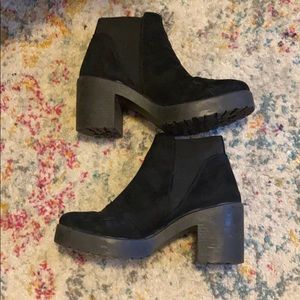 Topshop black booties